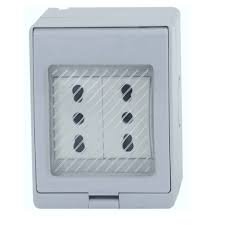 hydrobox con enchufe doble 10/16a