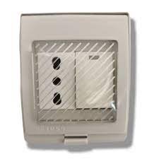hydrobox con enchufe simple 10/16a  interruptor 9/12